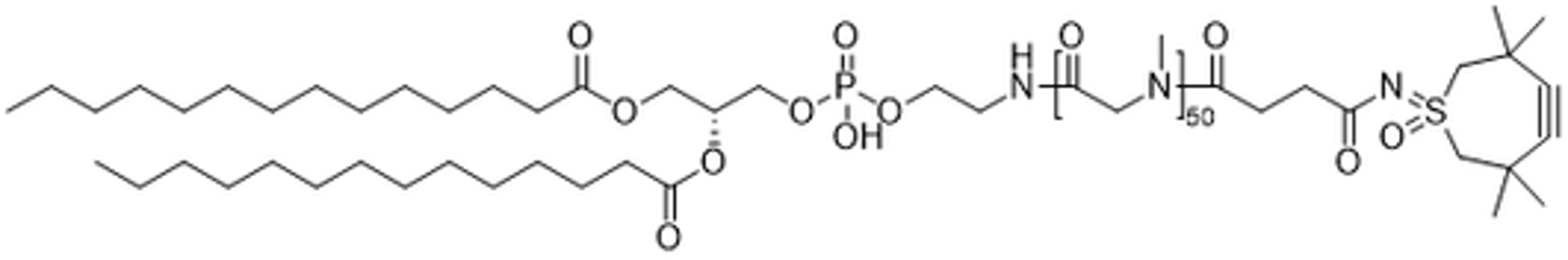 DMPE-PSar50-succ-CliCr® chemical structure