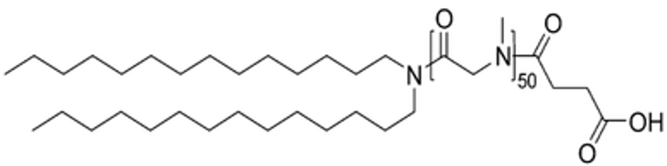 NN-ditetradecylamine-PSar50-succ chemical structure