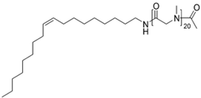 Oleylamine-PSar20-acetyl chemical structure