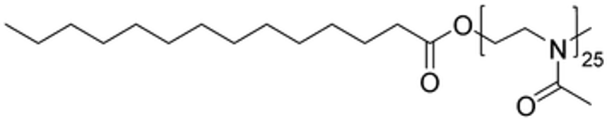 Tetradecanoate-PMeOx25-Me chemical structure