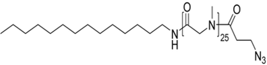 Tetradecylamine-PSar25-Azide chemical structure